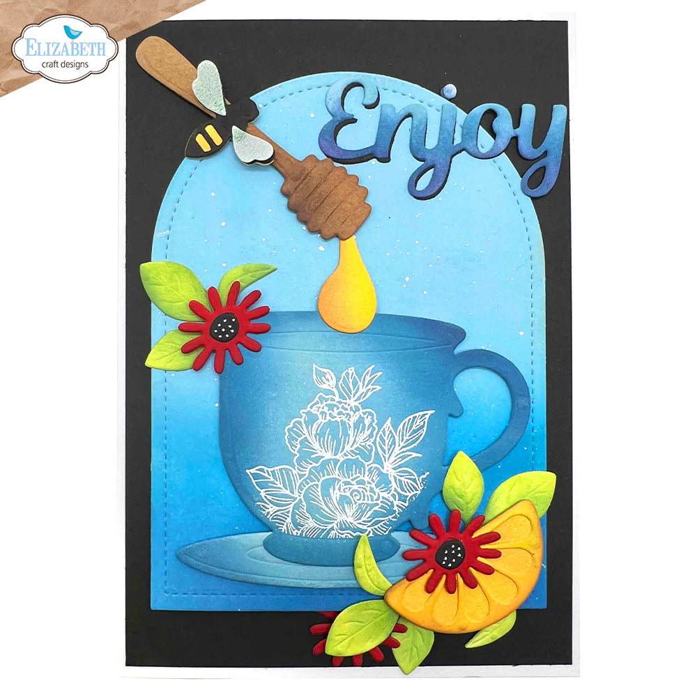 Elizabeth Craft Designs Tea Time Metal Die Set