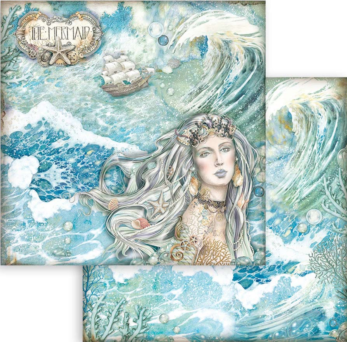 Stamperia Songs of the Sea 8” x 8” Paper Collection