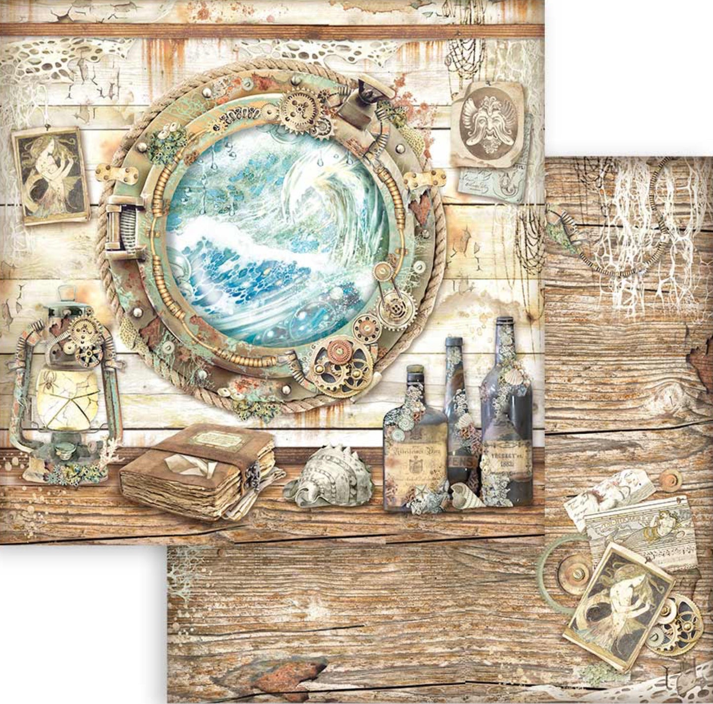 Stamperia Songs of the Sea 8” x 8” Paper Collection