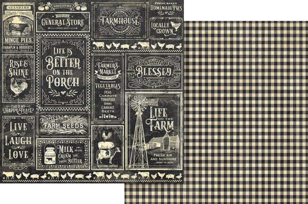 Graphic 45 Farmhouse - Keepsake Kit (with Exclusive Metal Die Set)