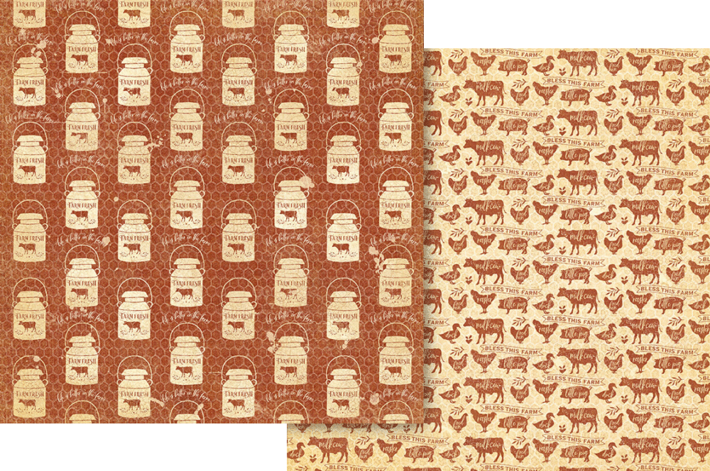 Graphic 45 Farmhouse - Keepsake Kit (with Exclusive Metal Die Set)