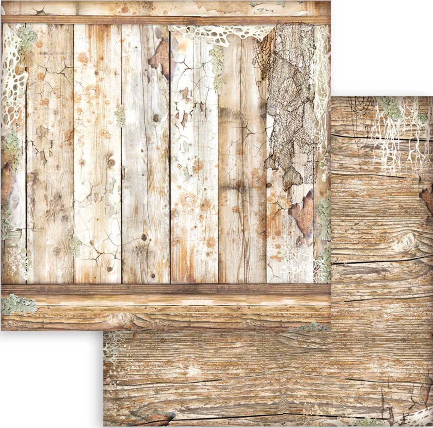 Stamperia Songs of the Sea Backgrounds 12” x 12” Paper Collection