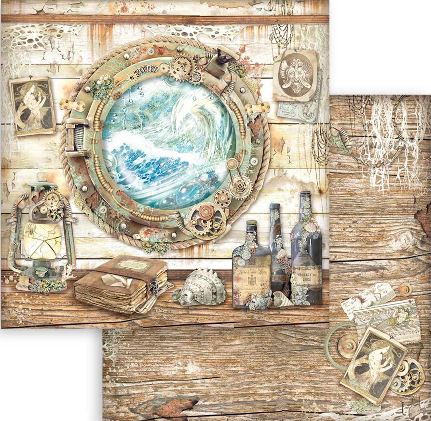 Stamperia Songs of the Sea 12” x 12” Paper Collection
