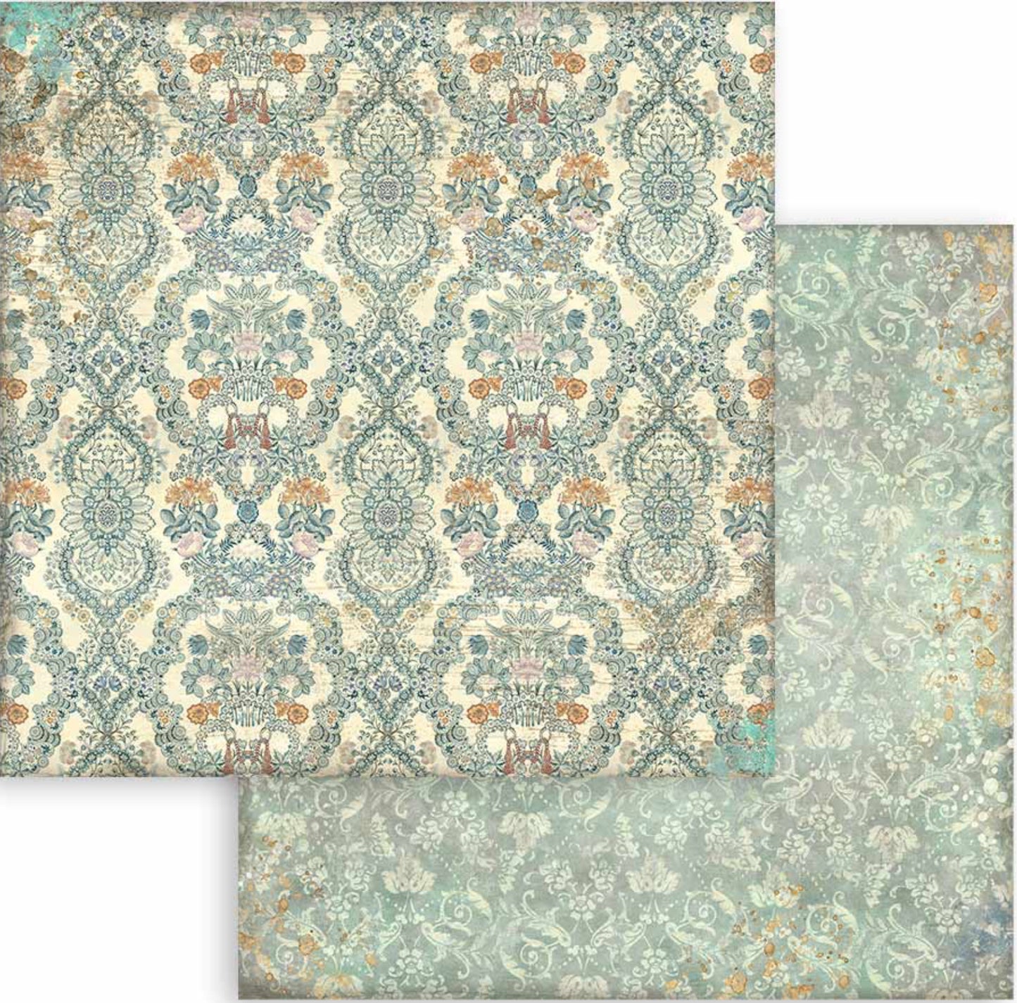 Stamperia Christmas Greetings Backgrounds 12” x 12” Paper Collection