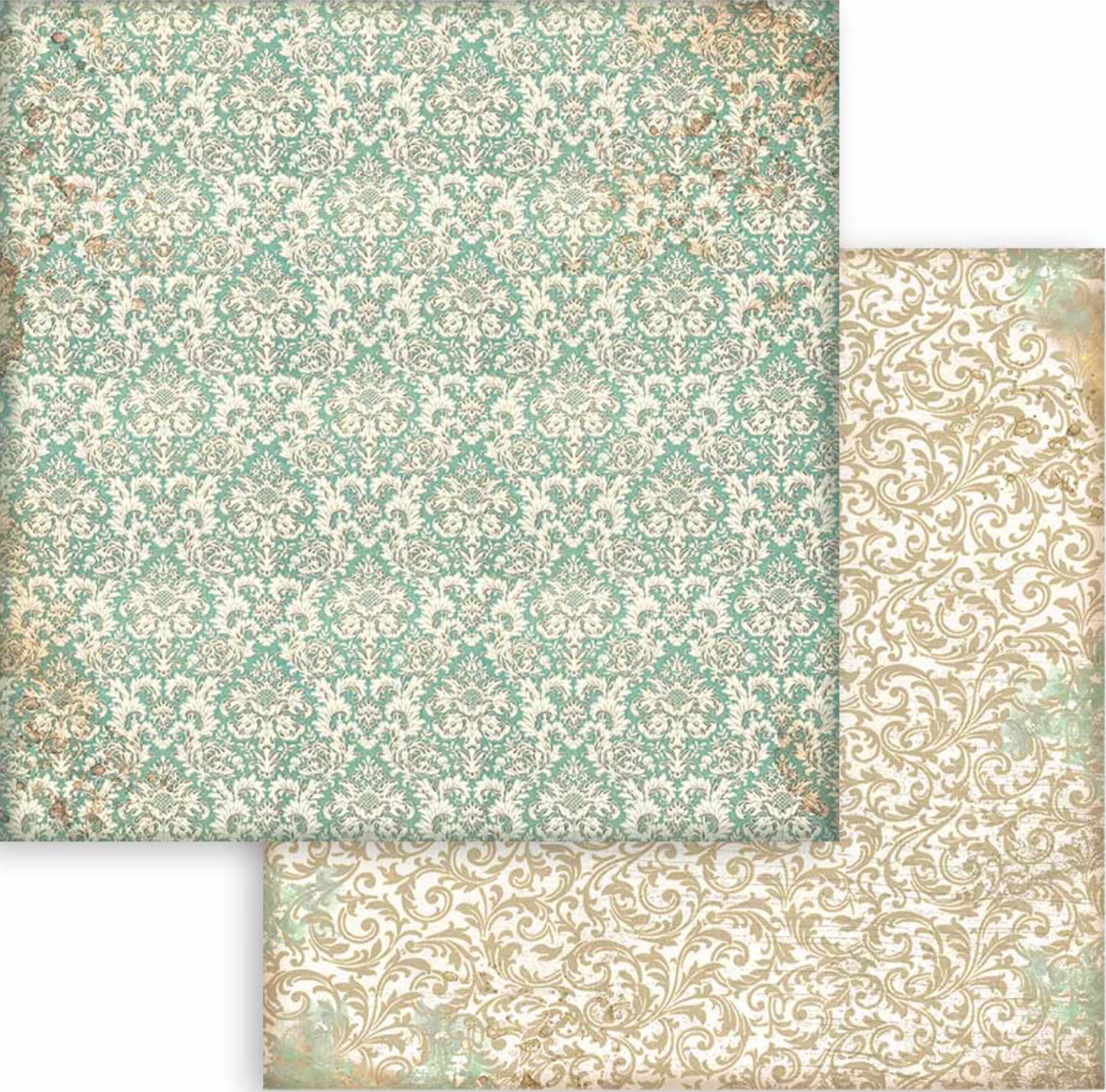 Stamperia Christmas Greetings Backgrounds 12” x 12” Paper Collection