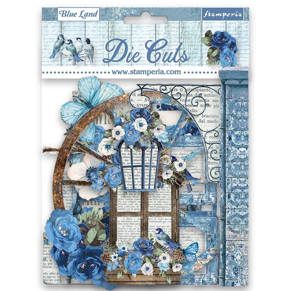 Stamperia Blue Land Die Cuts