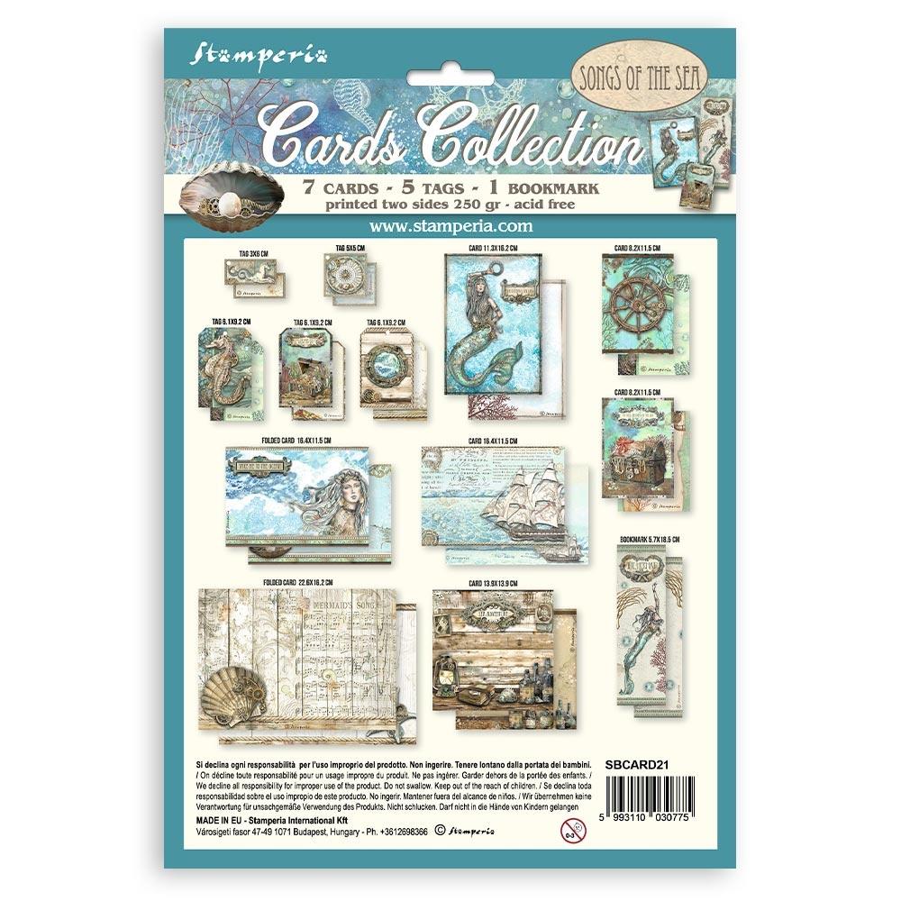 Stamperia Cards Collection - Songs of the Sea