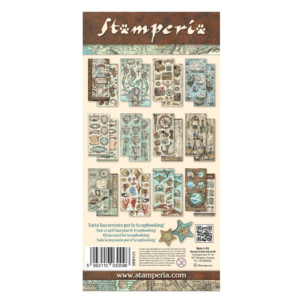 Stamperia Songs of the Sea 6” x 12” Paper Collection