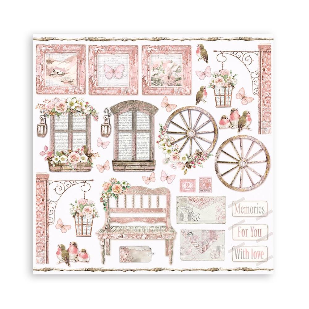 Stamperia Roseland 8” x 8” Paper Collection