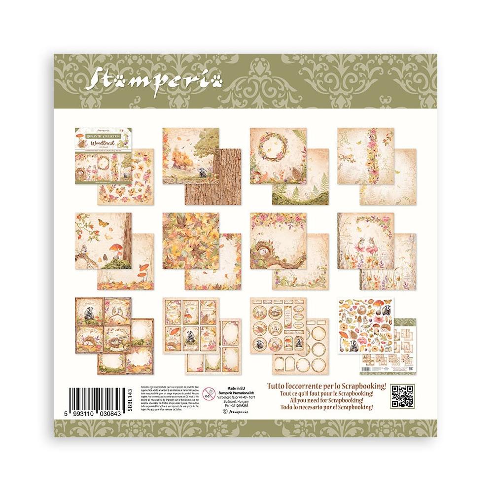 Stamperia Woodland 12” x 12” Paper Collection