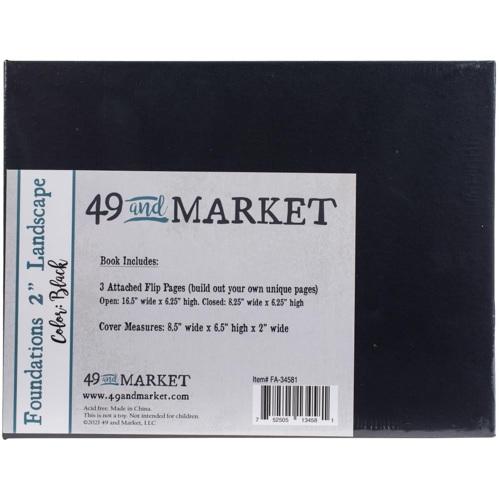 49 & Market Foundations 2” Landscape Album - Black