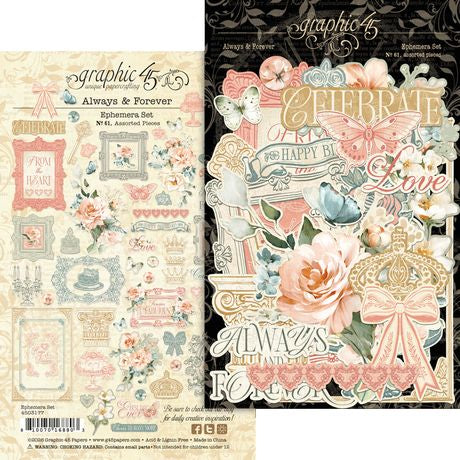 Graphic 45 Always & Forever Ephemera Assortment