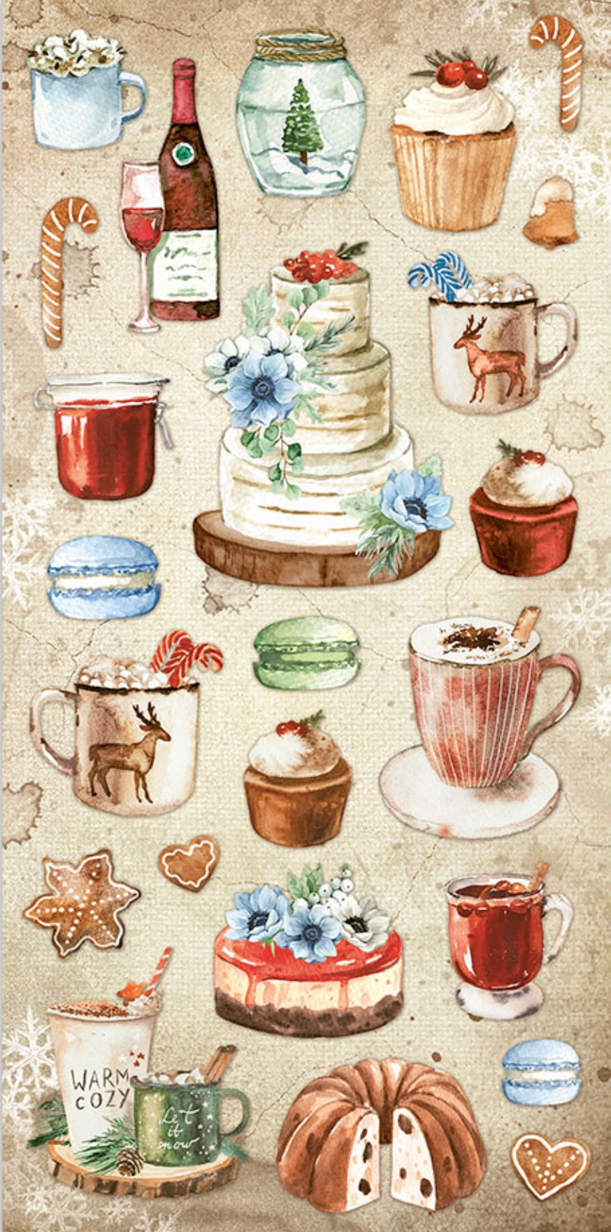 Stamperia Romantic Collection - Home for the Holidays 6” x 12” Paper Collection