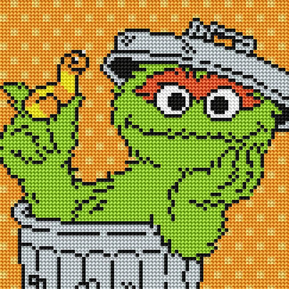 Diamond Art Club Sesame Street Oscar The Grouch Portrait