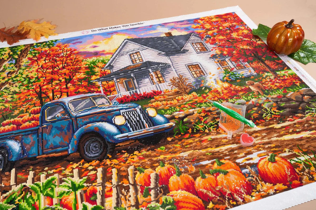 Diamond Art Club SQUARES Country Harvest