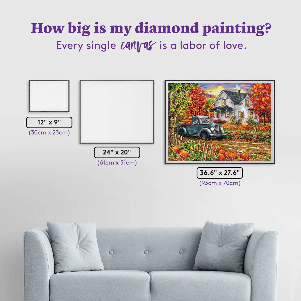 Diamond Art Club SQUARES Country Harvest