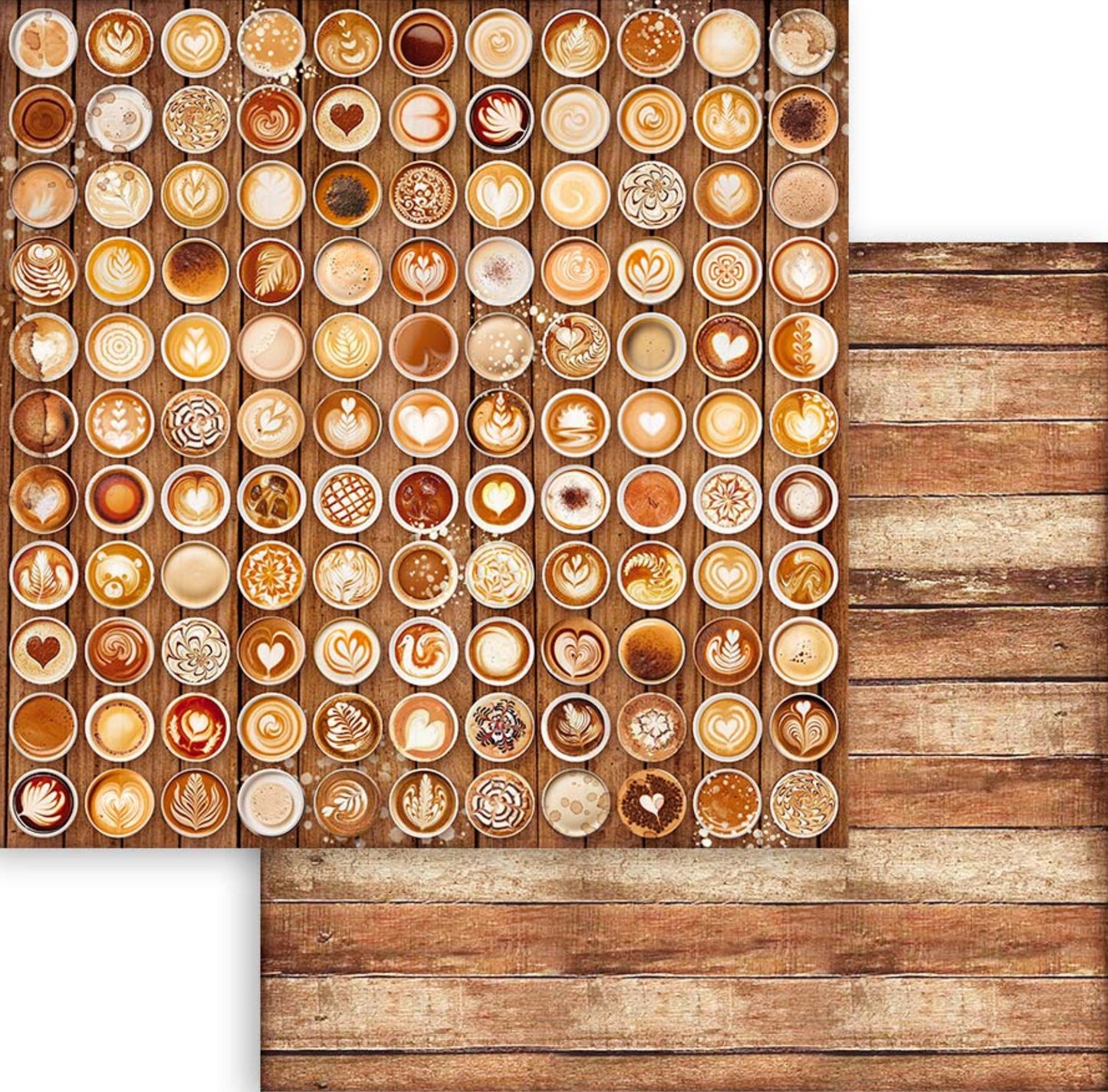 Stamperia Coffee and Chocolate Backgrounds 8” x 8” Paper Collection