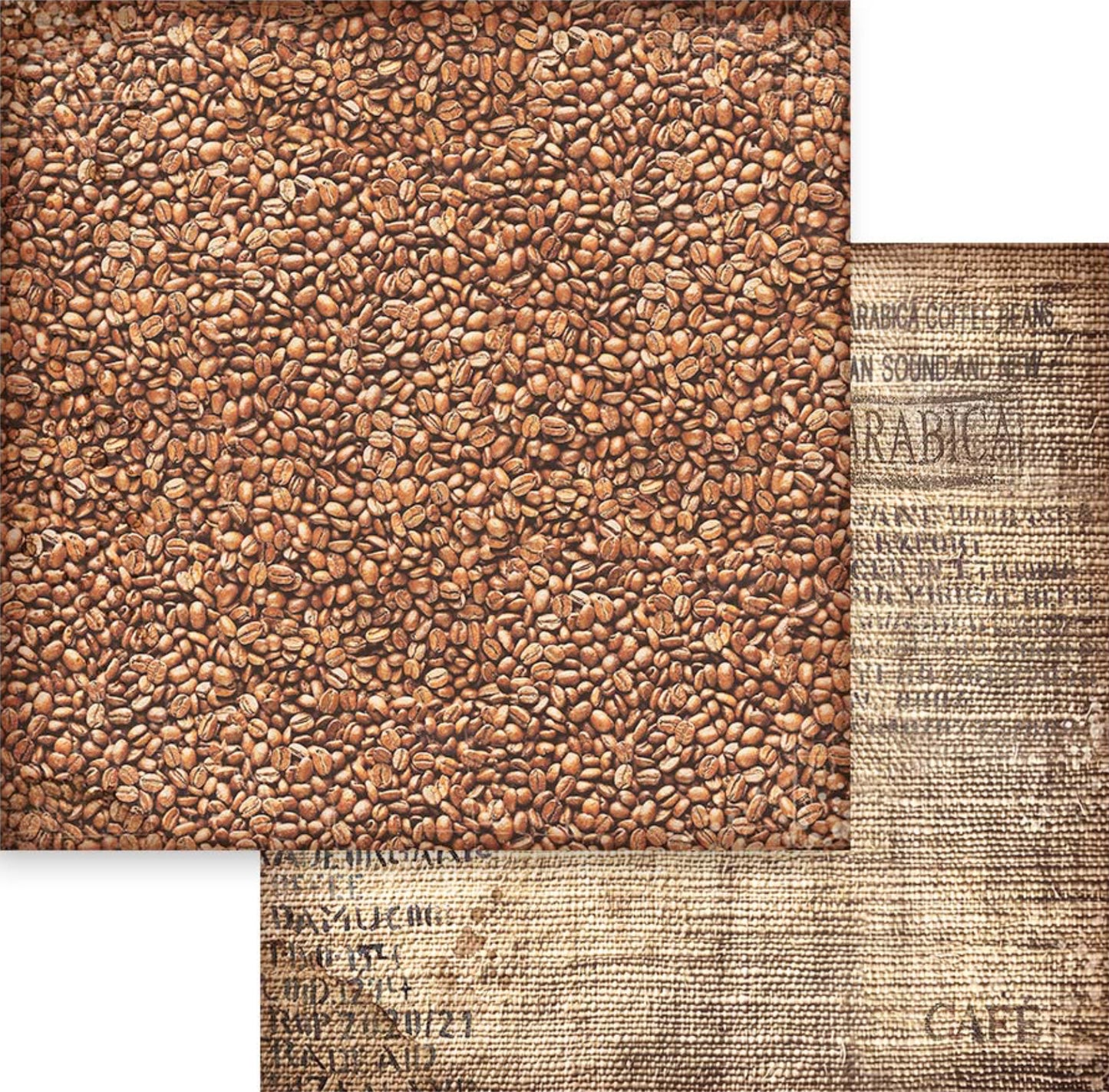 Stamperia Coffee and Chocolate Backgrounds 8” x 8” Paper Collection