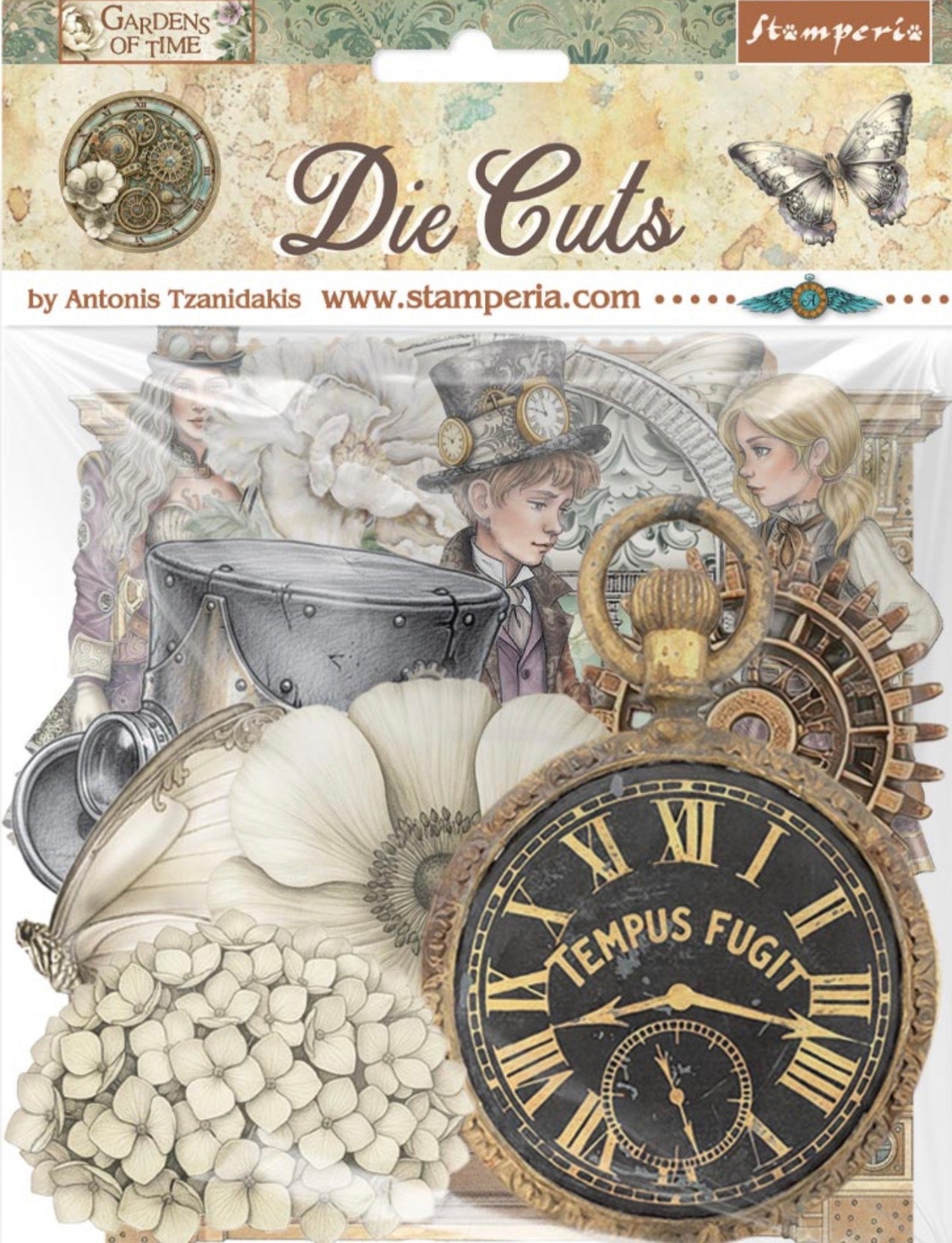 Stamperia Gardens of Time Die Cuts