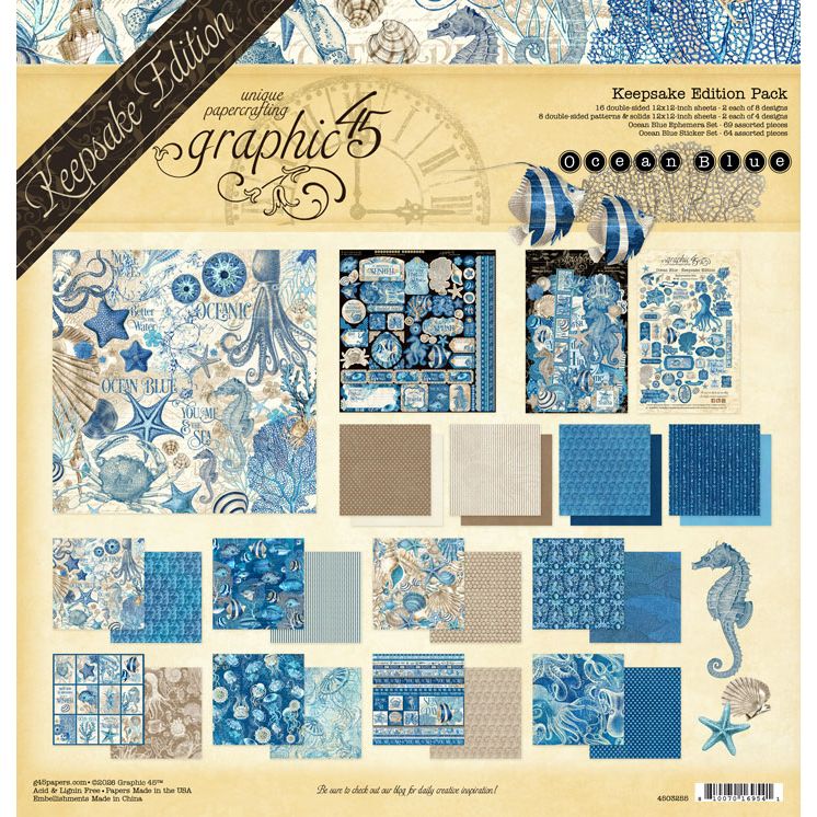 Graphic 45 Ocean Blue - Keepsake Edition