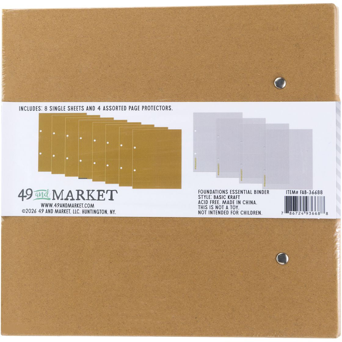 49 & Market Foundations Essential Binder - Vintage Sky