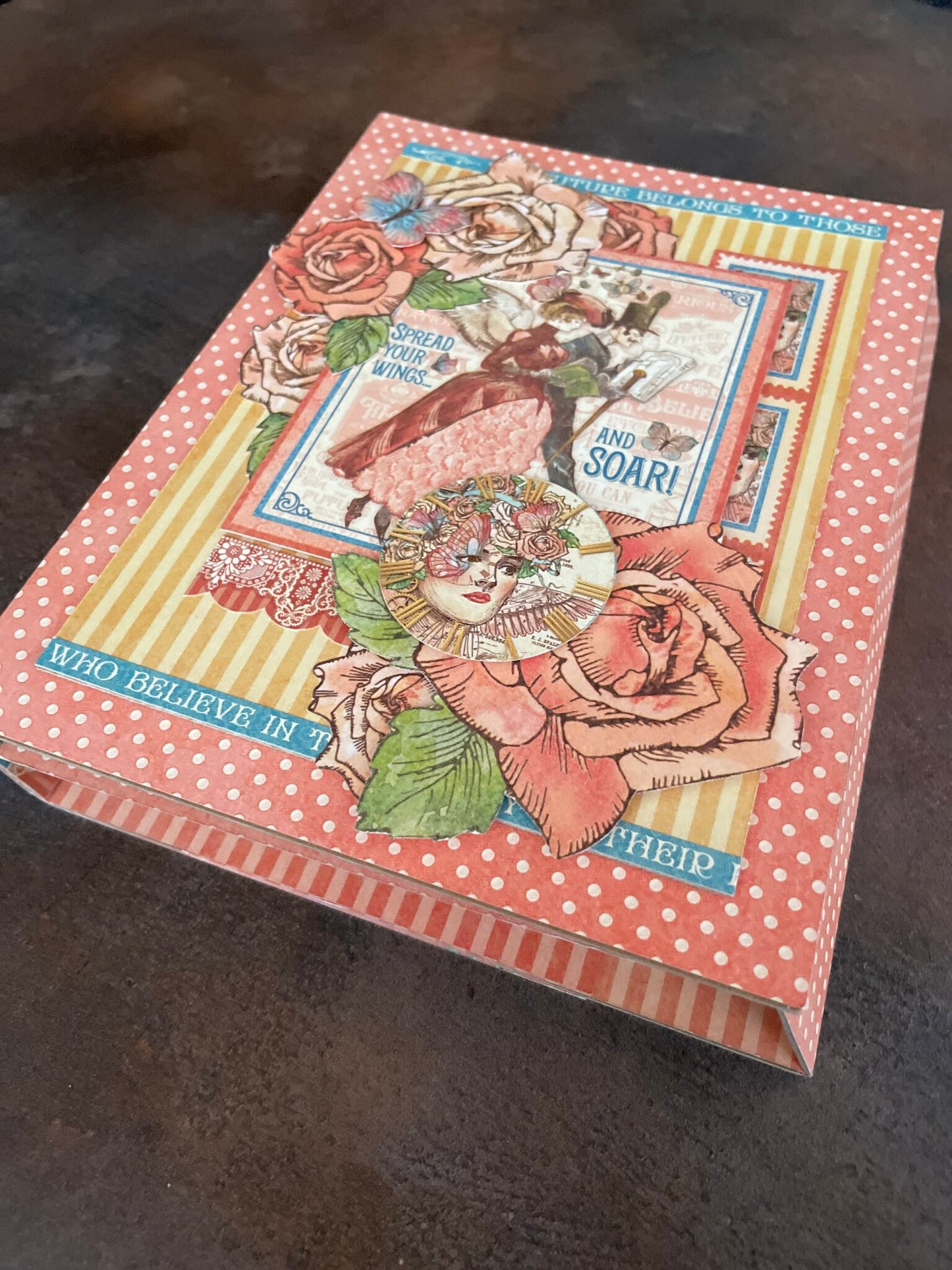 Graphic 45 Love Notes & Imagine RARE - Accordion Folio Albums Monthly Kit 2023 Vol 12