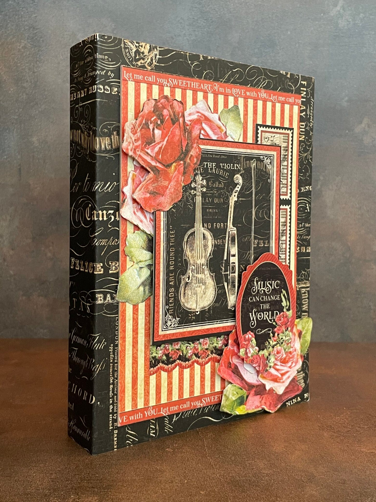 Graphic 45 Love Notes & Imagine RARE - Accordion Folio Albums Monthly Kit 2023 Vol 12
