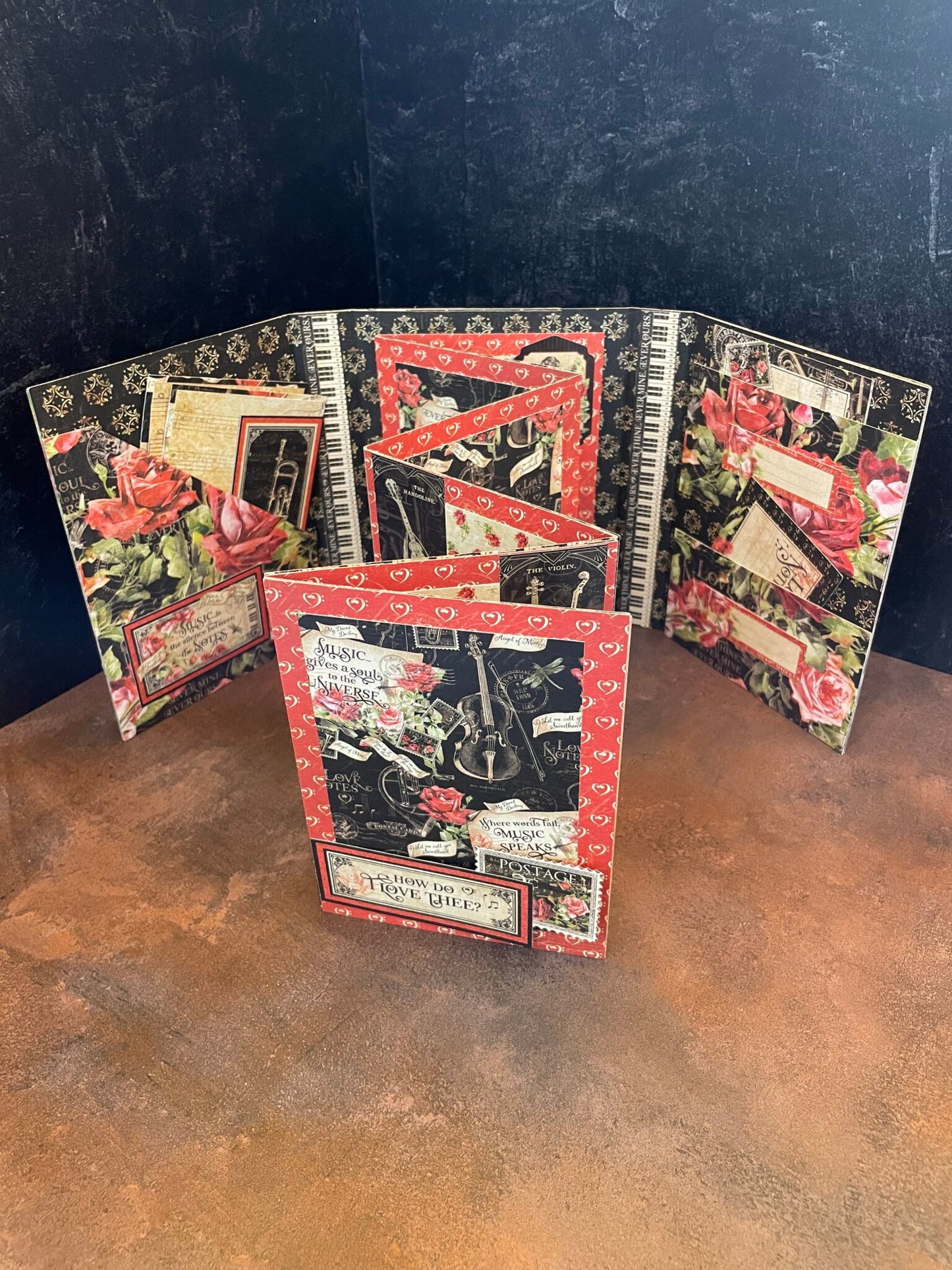 Graphic 45 Love Notes & Imagine RARE - Accordion Folio Albums Monthly Kit 2023 Vol 12
