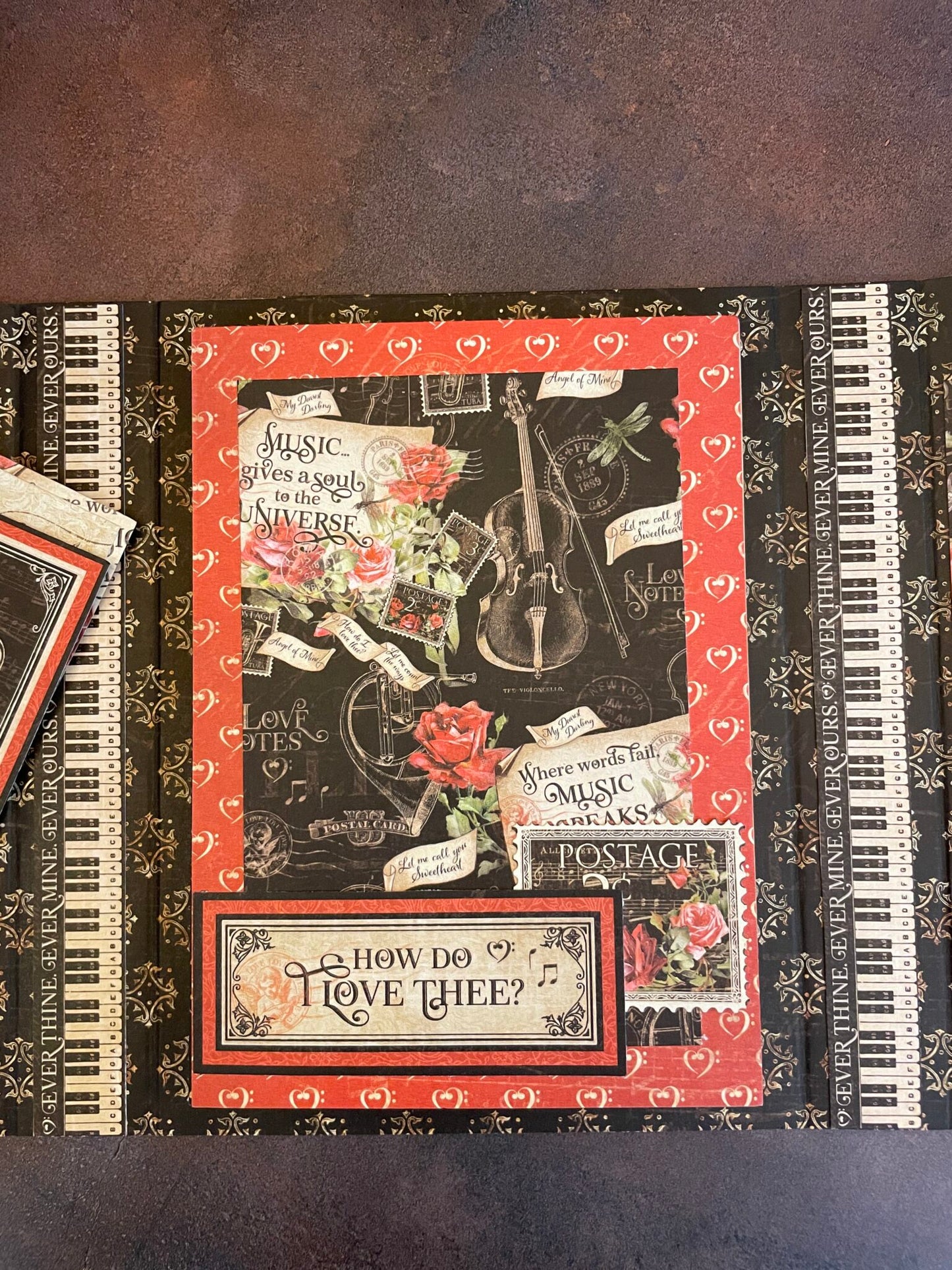 Graphic 45 Love Notes & Imagine RARE - Accordion Folio Albums Monthly Kit 2023 Vol 12