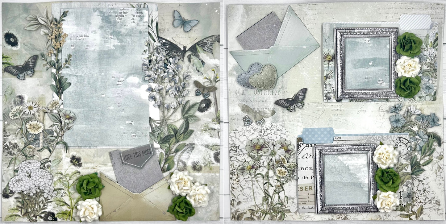 A Moonlit Garden 2-Page Layout