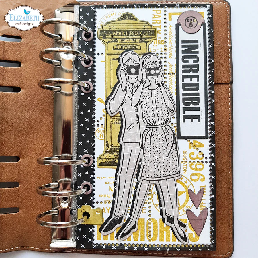 Elizabeth Craft Designs Photos From The Past Die & Stamp Set