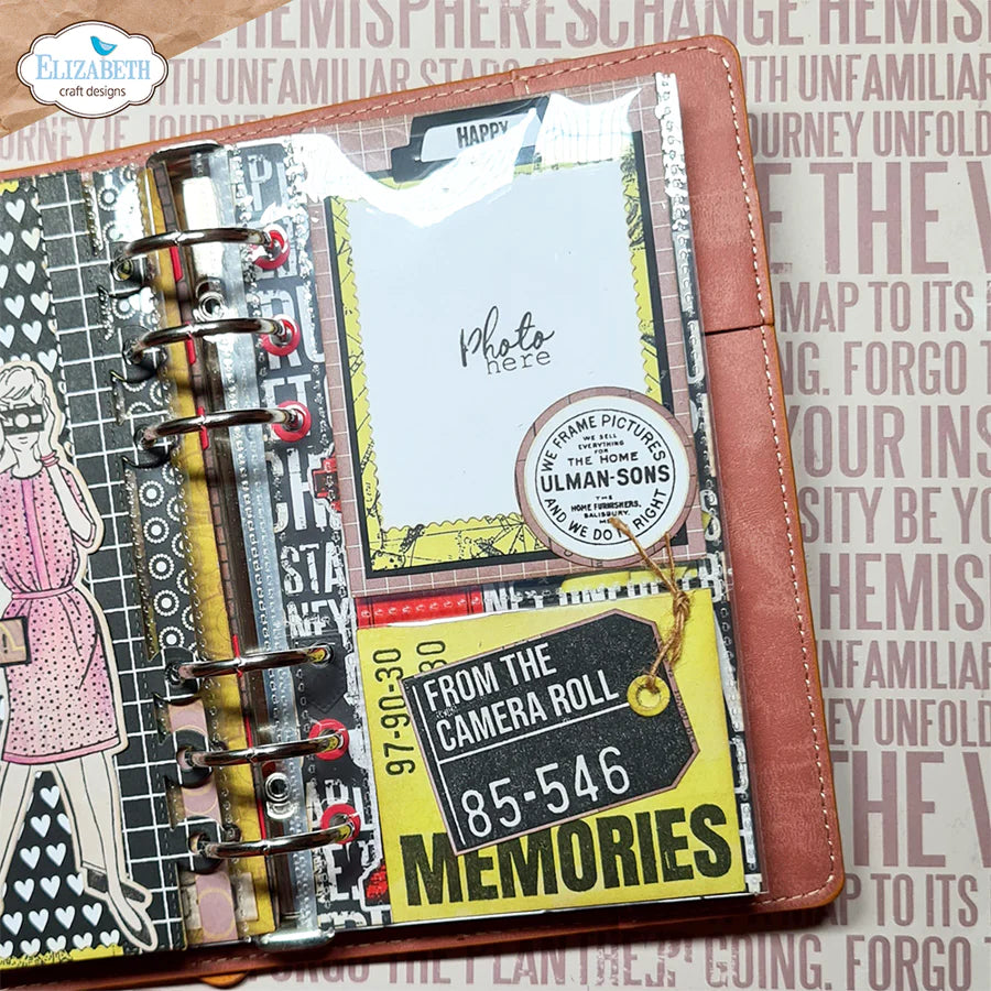 Elizabeth Craft Designs Travels From The Past Die & Stamp Set