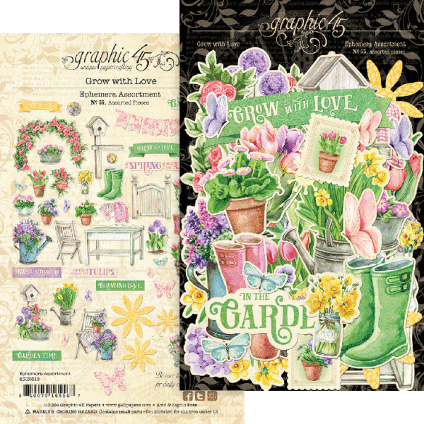 Graphic 45 Grow With Love Ephemera Assortment