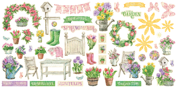 Graphic 45 Grow With Love Ephemera Assortment