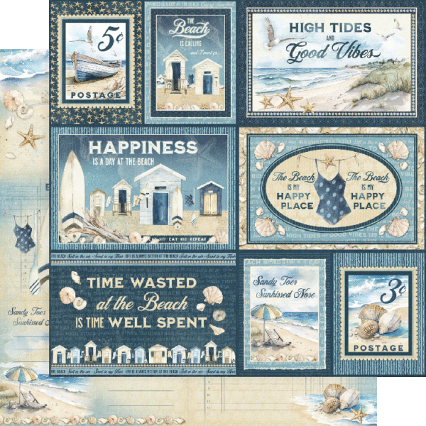 Graphic 45 The Beach Is Calling 8” x 8” Collection Pack