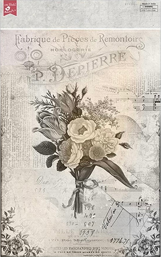 Little Birdie Decoupage Papers - Melody Blooms (4 Sheets)