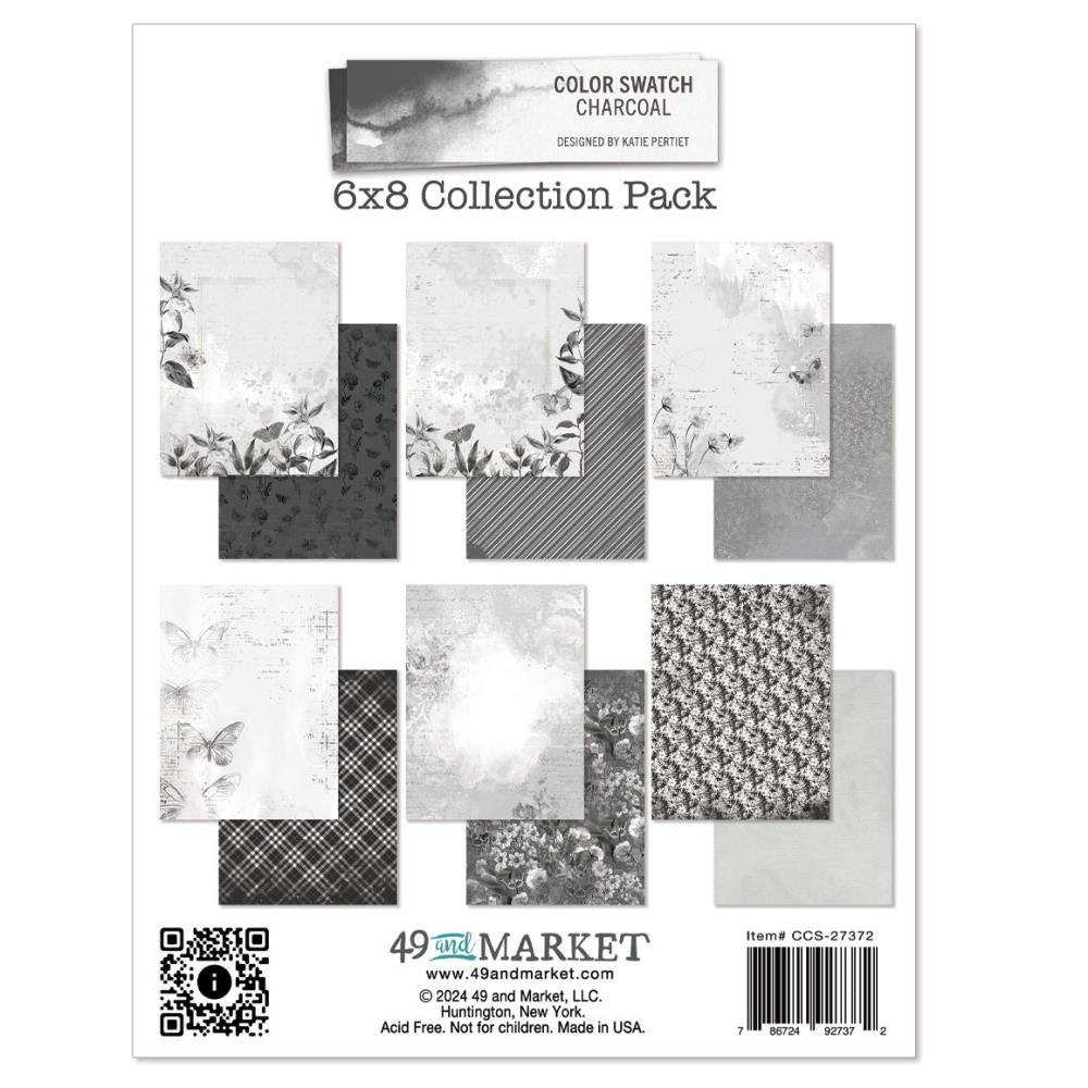 49 & Market Color Swatch Charcoal 6 x 8 Collection Pack