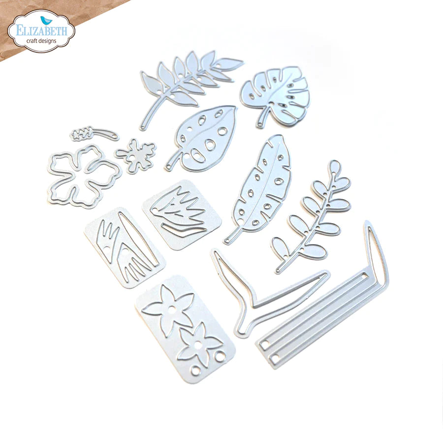 Elizabeth Craft Designs Jungle Leaves Metal Die Set