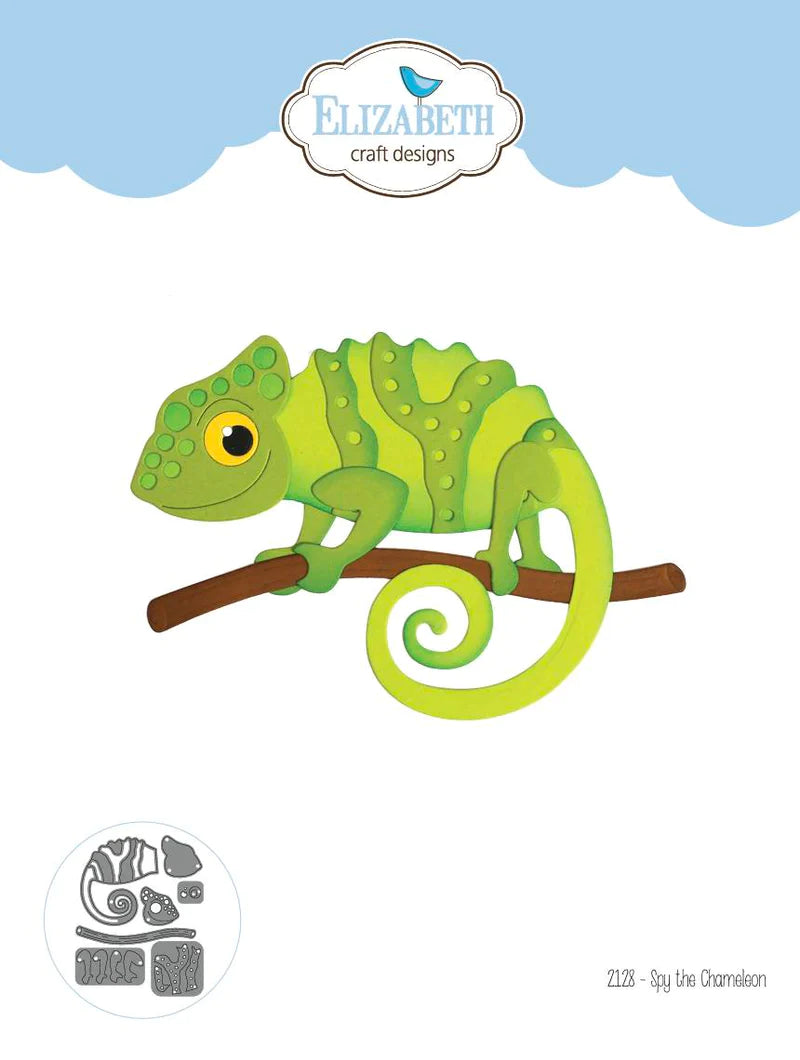 Elizabeth Craft Designs Spy The Chameleon Metal Die Set