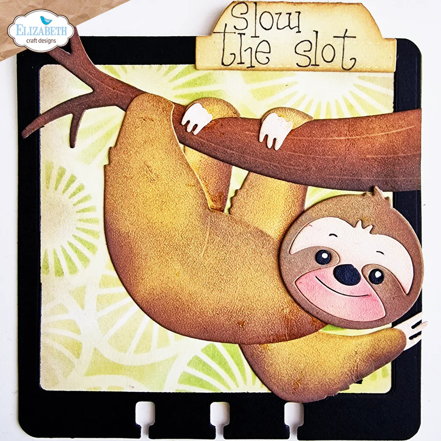 Elizabeth Craft Designs Slow The Sloth Metal Die Set