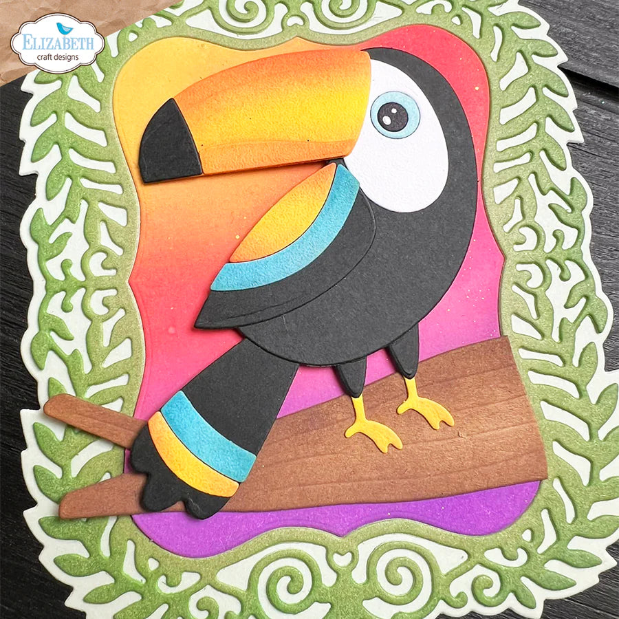 Elizabeth Craft Designs Teddy The Toucan Metal Die Set