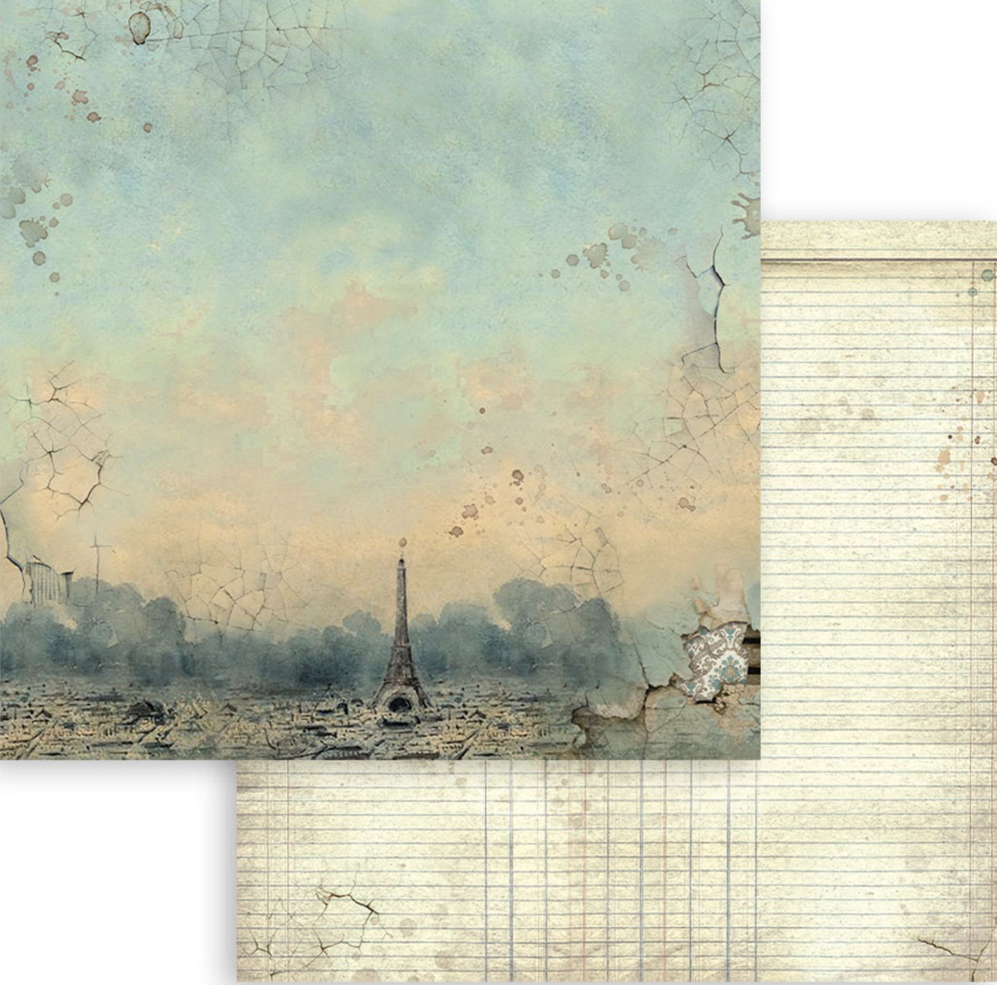 Stamperia Voyages Fantastiques Backgrounds 12” x 12” Paper Collection