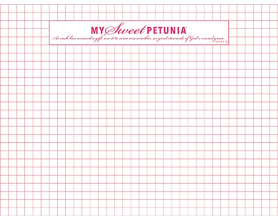 My Sweet Petunia Original Double Sided Grid Paper Pad