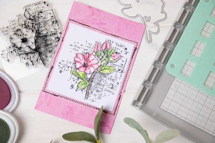 Sizzix Framelit Die Set w/Stamp - Floral Mix Cluster by 49 & Market