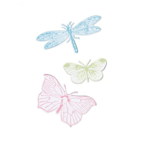 Sizzix Framelit Die Set w/Stamps - Engraved Wings by 49 & Market