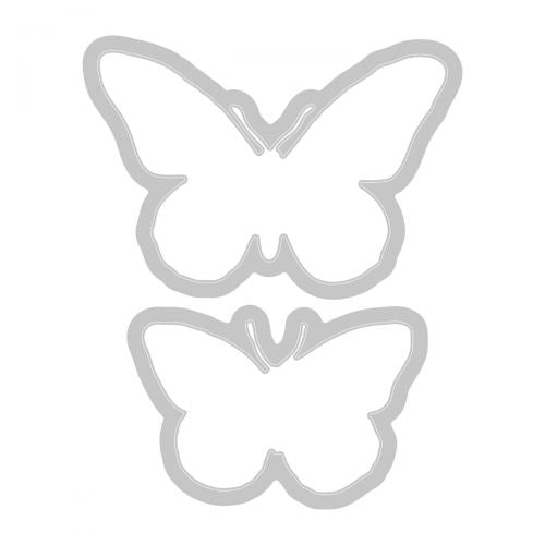 Sizzix Framelit Die Set w/Stamps - Painted Pencil Butterflies by 49 & Market