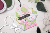 Sizzix Framelit Die Set w/Stamps - Painted Pencil Leaves by 49 & Market