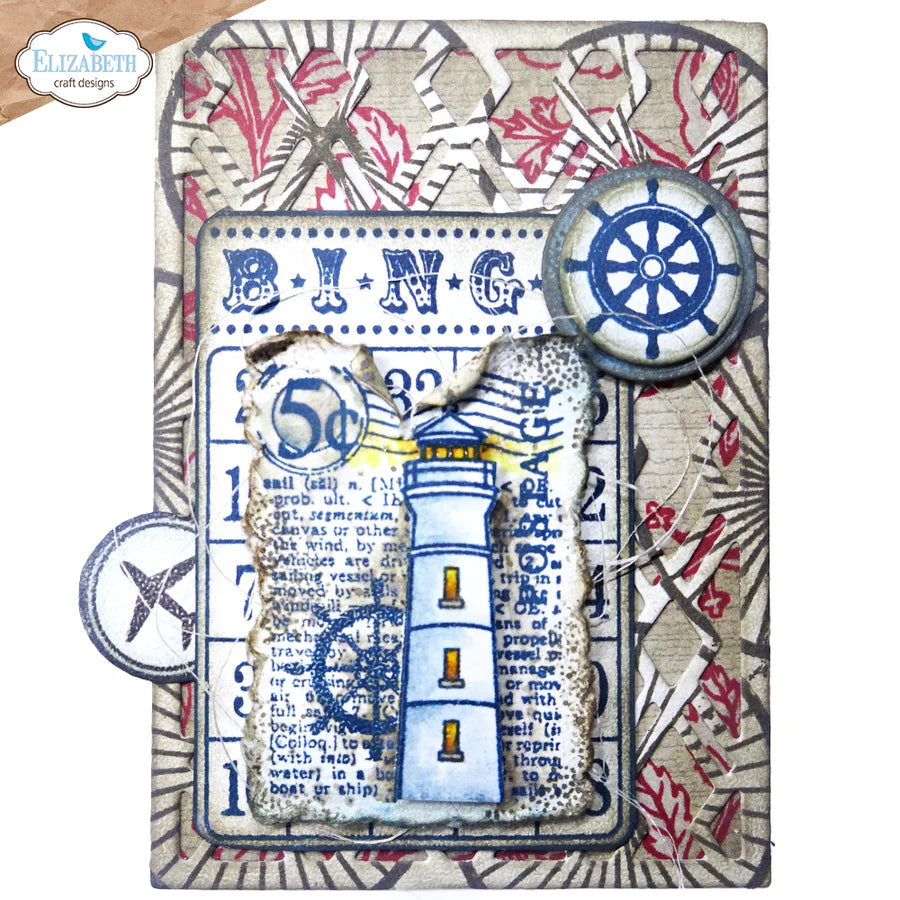 Elizabeth Craft Designs Travel & Postage Stamp Set