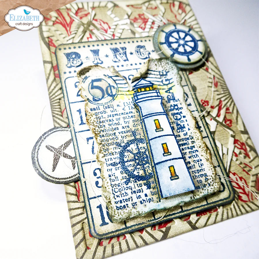 Elizabeth Craft Designs Travel & Postage Stamp Set