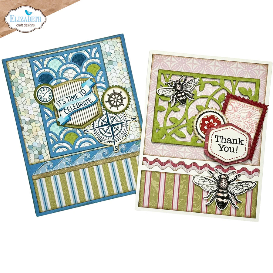 Elizabeth Craft Designs Everyday Elements Fancy Cut-Aways Metal Die Set